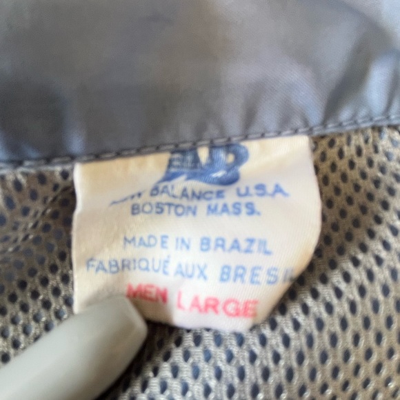 Vintage New Balance Full Zip Windbreaker, Men’s Large - Picture 5 of 8